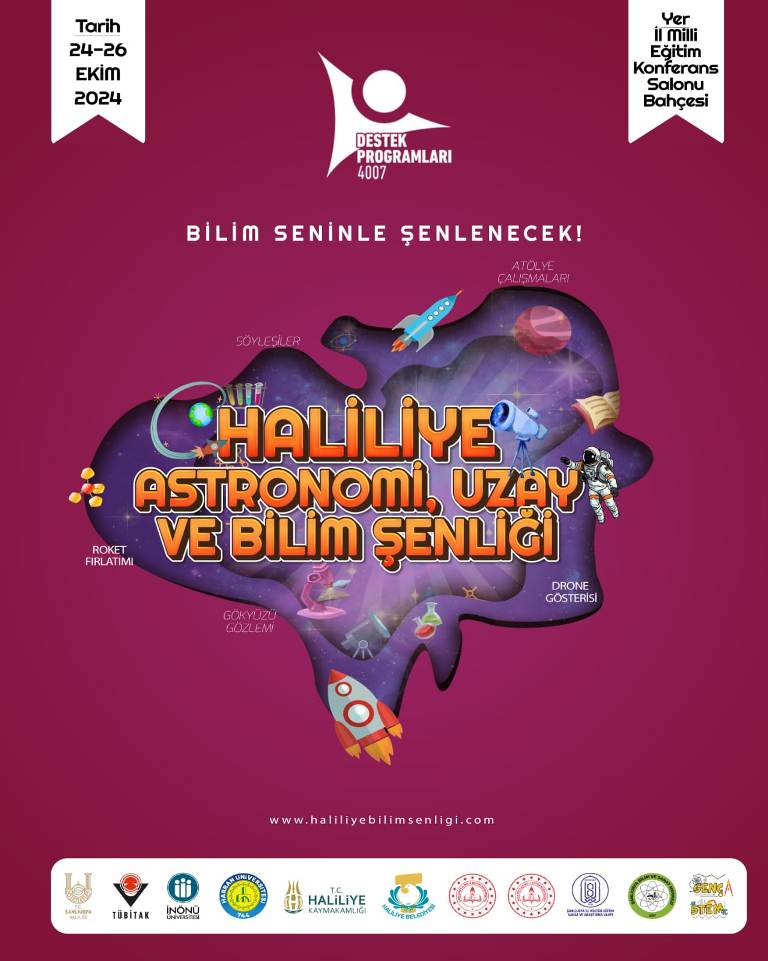 Haliliye Astronomi, Uzay ve Bilim Şenliği başlıyor