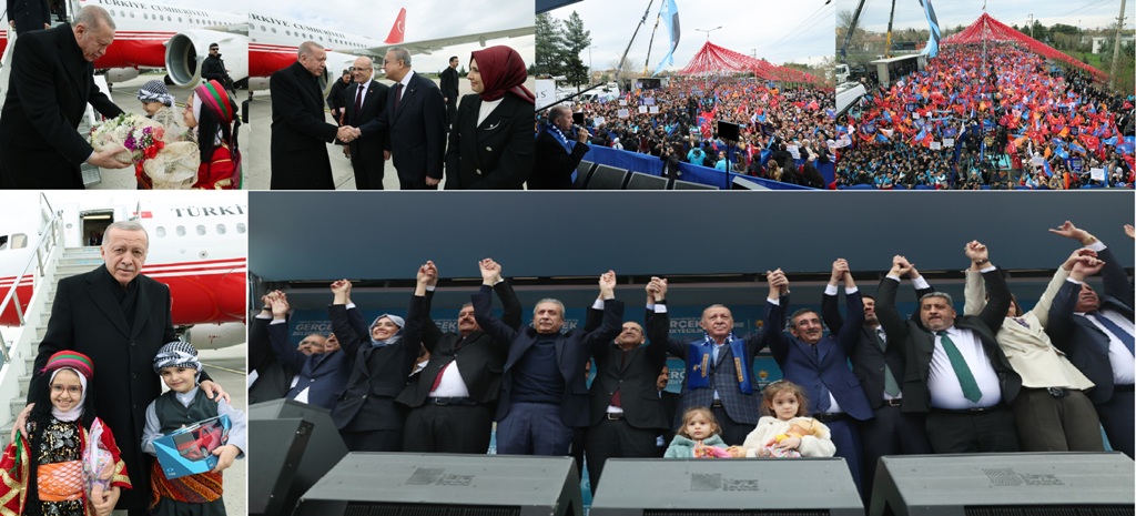 Cumhurbaşkanımız Recep Tayyip Erdoğan, Diyarbakır mitinginde; “Altyapısı ve üstyapısıyla Diyarbakır’ı bölgesinin yıldızı hâline getirmek için uğraştık”