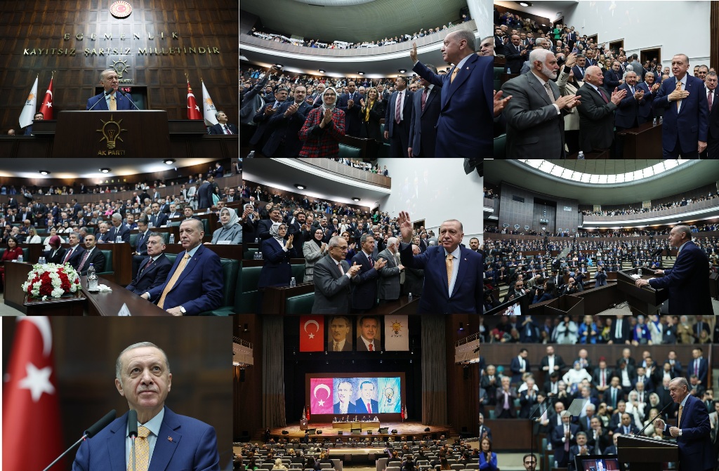 Cumhurbaşkanımız Recep Tayyip Erdoğan, AK Parti TBMM Grup Toplantısında; “Türkiye’nin güvenliğini ilgilendiren meselelerde, geri adım atmadan haklarımızın peşinde koşacağız”