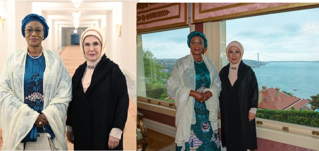 Emine Erdoğan, Nijerya Devlet Başkanının eşi Oluremi Tinubu ile görüştü