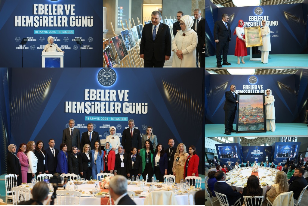 Cumhurbaşkanımız Recep Tayyip Erdoğan’ın eşi Emine Erdoğan, Başakşehir Şehir Hastanesinde hemşire ve ebelerle bir araya geldi; “Hemşirelik mesleği ile anılan bütün iyi huyların, Türk kültürünün mayasındaki şefkat ve merhamet gibi değerlerden filizlendi”