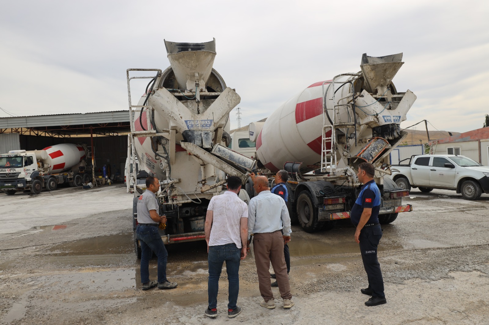 Şanlıurfa Büyükşehir Belediye Zabıtasından Beton Firmalarına yönelik denetim